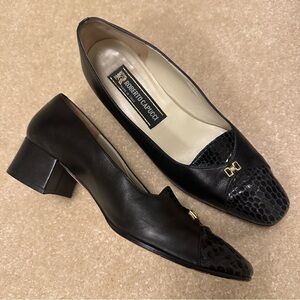 ⭐️ Roberto Capucci Sz 7 Black Leather Heels